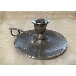 Carson Statesmetal Candle Holder Candestick Chamber w Finger Loop 6" wide‎
